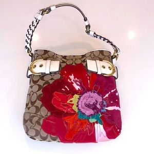 Coach Flower Shoulder Bag